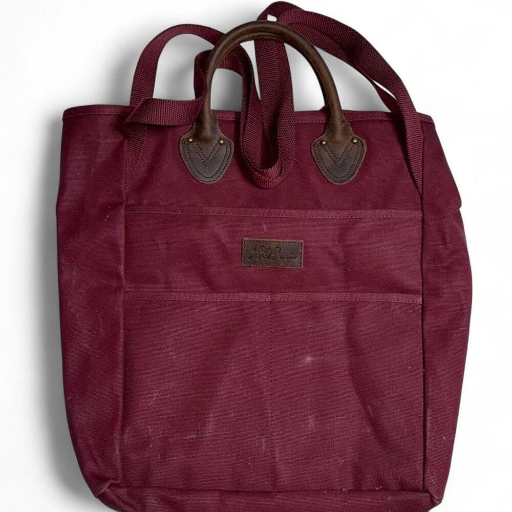 L.L.Bean Stonington Daily Carry Tote in Burgundy